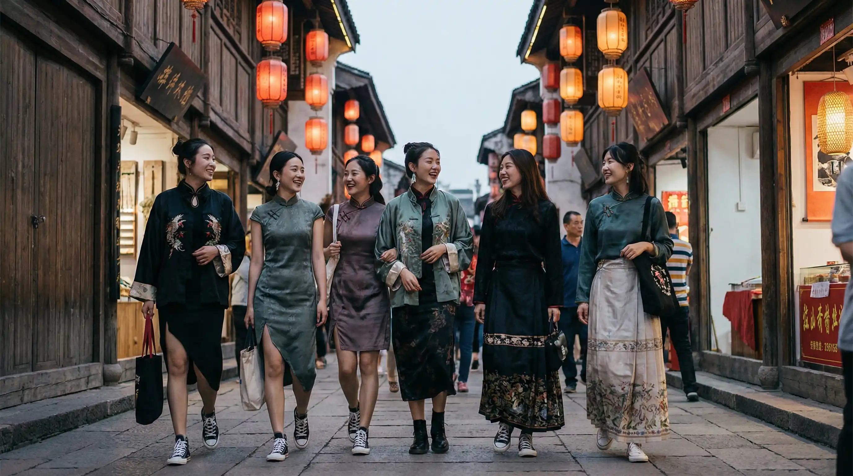 国产自拍 新中式时尚穿搭街拍